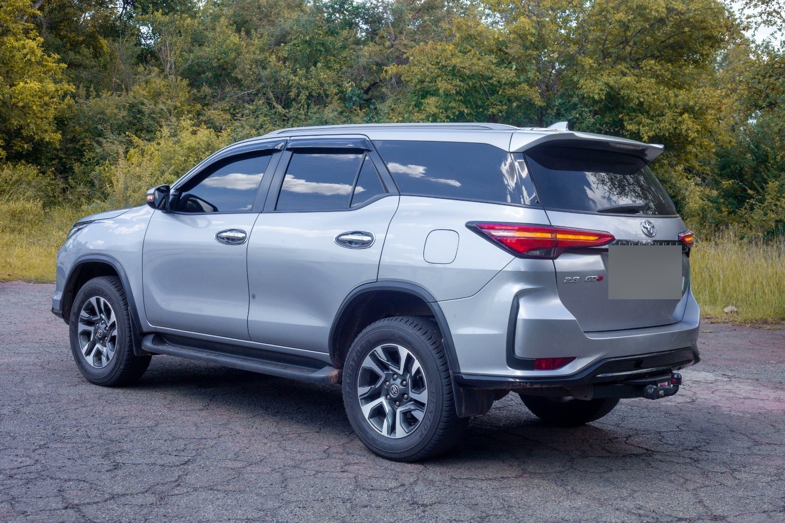 Silver luxury transfer SUV