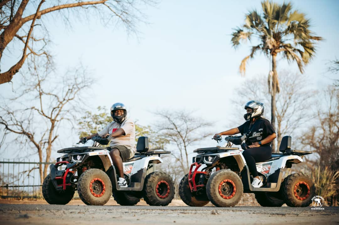 Quad biking through Zambezi National Park